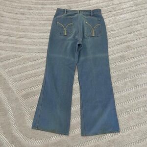 VTG 80s Denim Gear Denim Flare Jean Size Funky Groovy Boho Western Party Indie